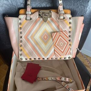 VALENTINO PURSE - Multicolor Rockstud Crossbody Bag